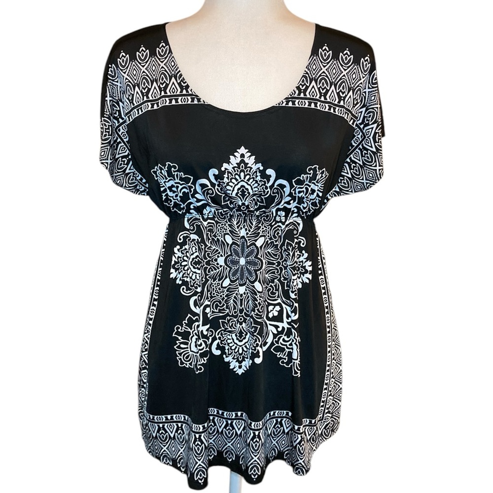Paisley print top